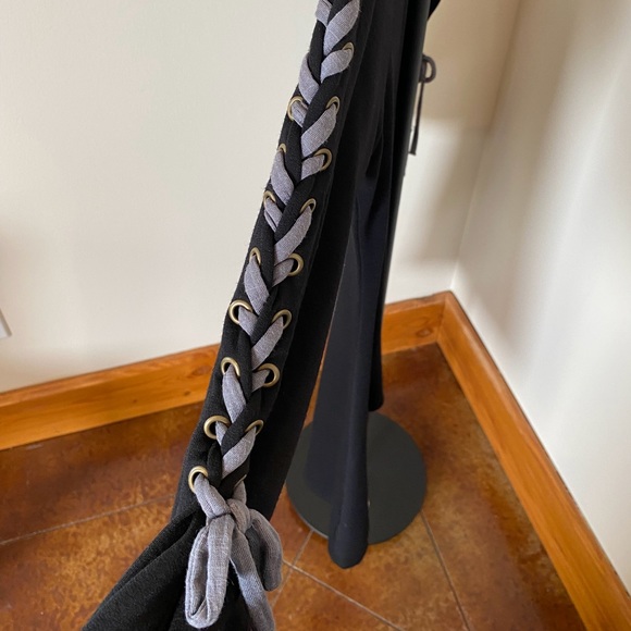 Venus Skater Dress Lace-up Sleeves Black XS - Picture 5 of 9